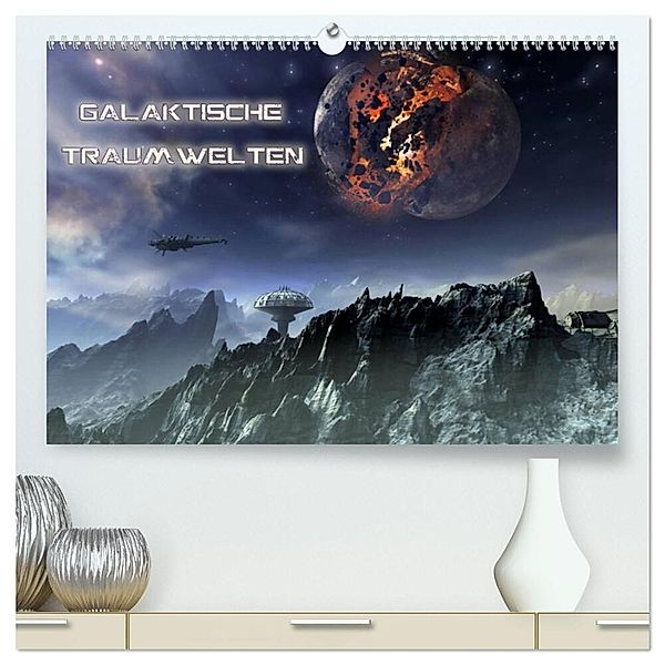 Galaktische Traumwelten (hochwertiger Premium Wandkalender 2024 DIN A2 quer), Kunstdruck in Hochglanz, Karsten Schröder