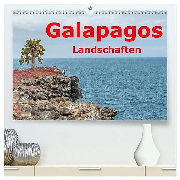 Galapagos- Landschaften (hochwertiger Premium Wandkalender 2024 DIN A2 quer), Kunstdruck in Hochglanz, Thomas Leonhardy