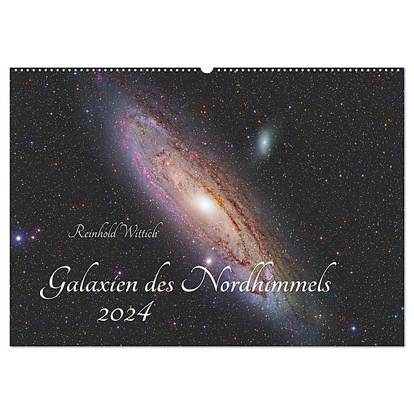 Galaxien des Nordhimmels (Wandkalender 2024 DIN A2 quer), CALVENDO Monatskalender, Reinhold Wittich