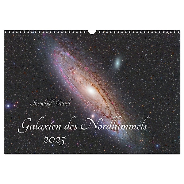 Galaxien des Nordhimmels (Wandkalender 2025 DIN A3 quer), CALVENDO Monatskalender, Calvendo, Reinhold Wittich