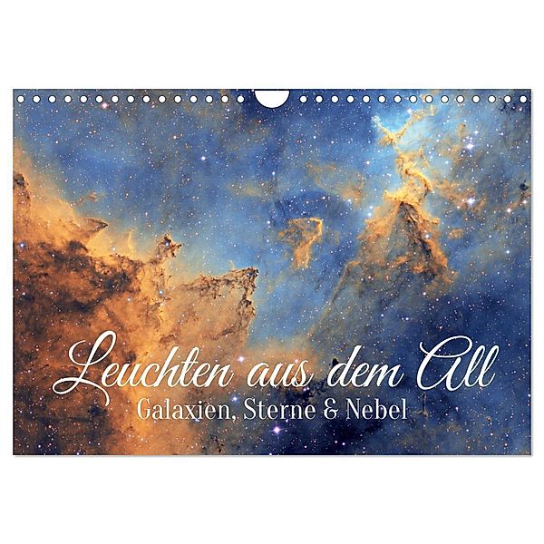 Galaxien, Sterne und Nebel: Leuchten aus dem All (Wandkalender 2024 DIN A4 quer), CALVENDO Monatskalender, Calvendo