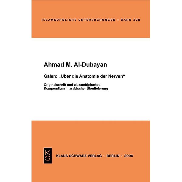 Galen: Über die Anatomie der Nerven, Ahmad M. Al-Dubayan