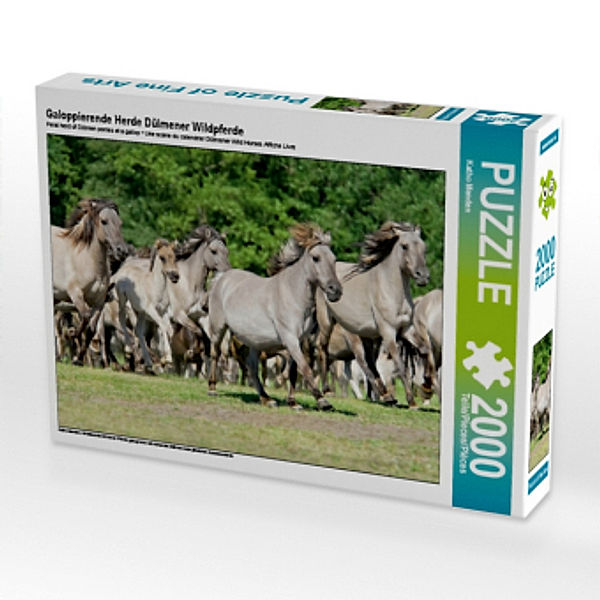 Galoppierende Herde Dülmener Wildpferde (Puzzle), Katho Menden
