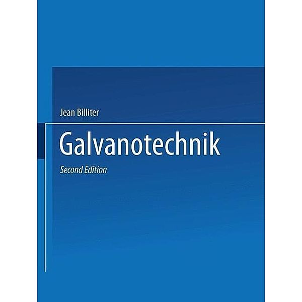 Galvanotechnik, Jean Billiter
