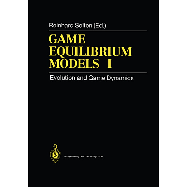 Game Equilibrium Models: Vol.1 Game Equilibrium Models I