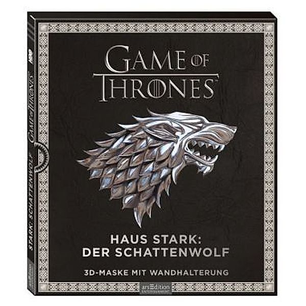 Game of Thrones - Haus Stark: Schattenwolf, 3D-Maske mit Wandhalterung