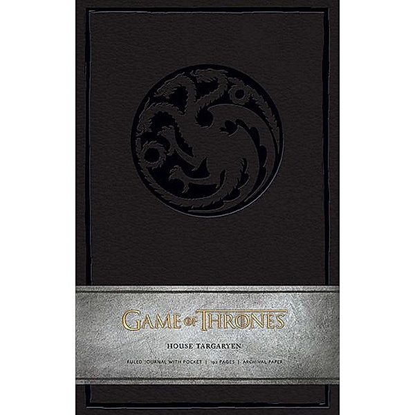 Game of Thrones: House Targaryen Hardcover Ruled Journal, Hbo