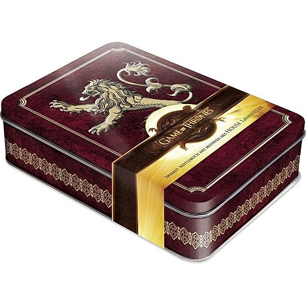 Game of Thrones, Schmuckdose inkl. Notizbuch, Motiven des House Lannister