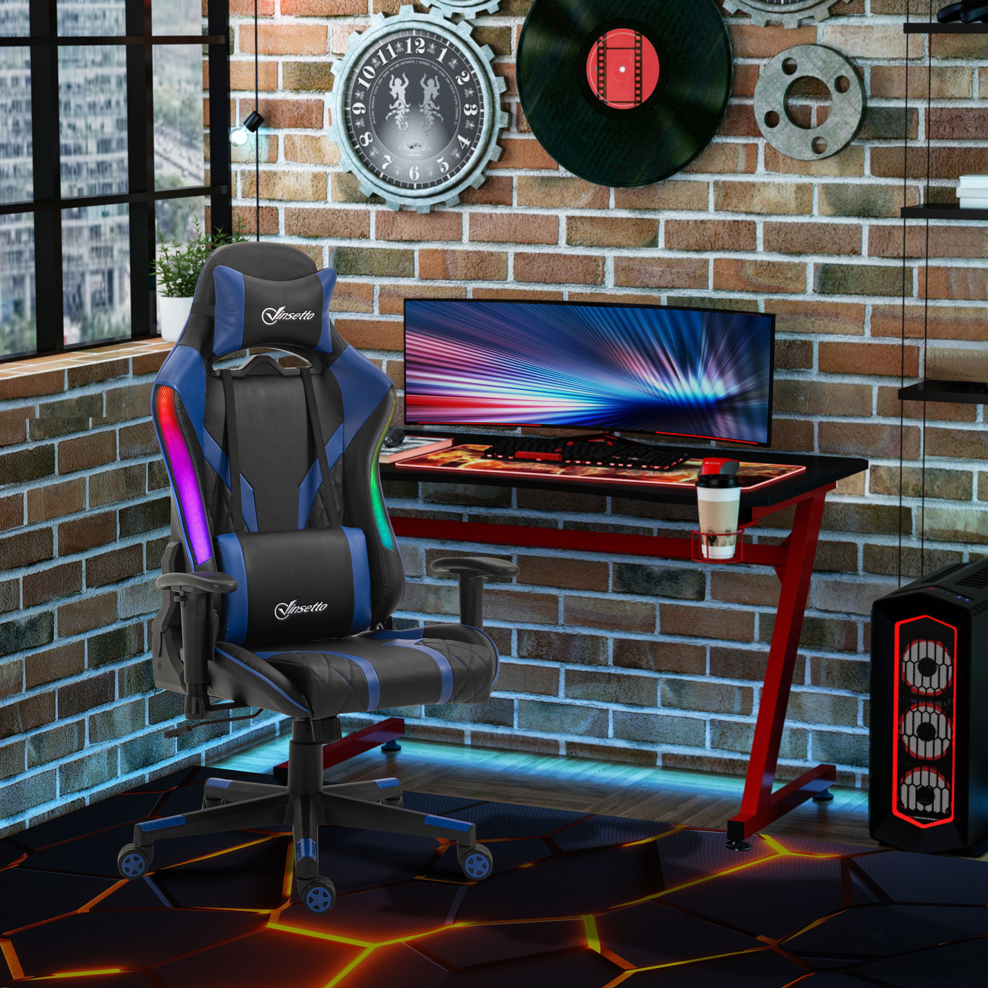 Gaming Stuhl mit LED-Beleuchtung jetzt bei Weltbild.de bestellen