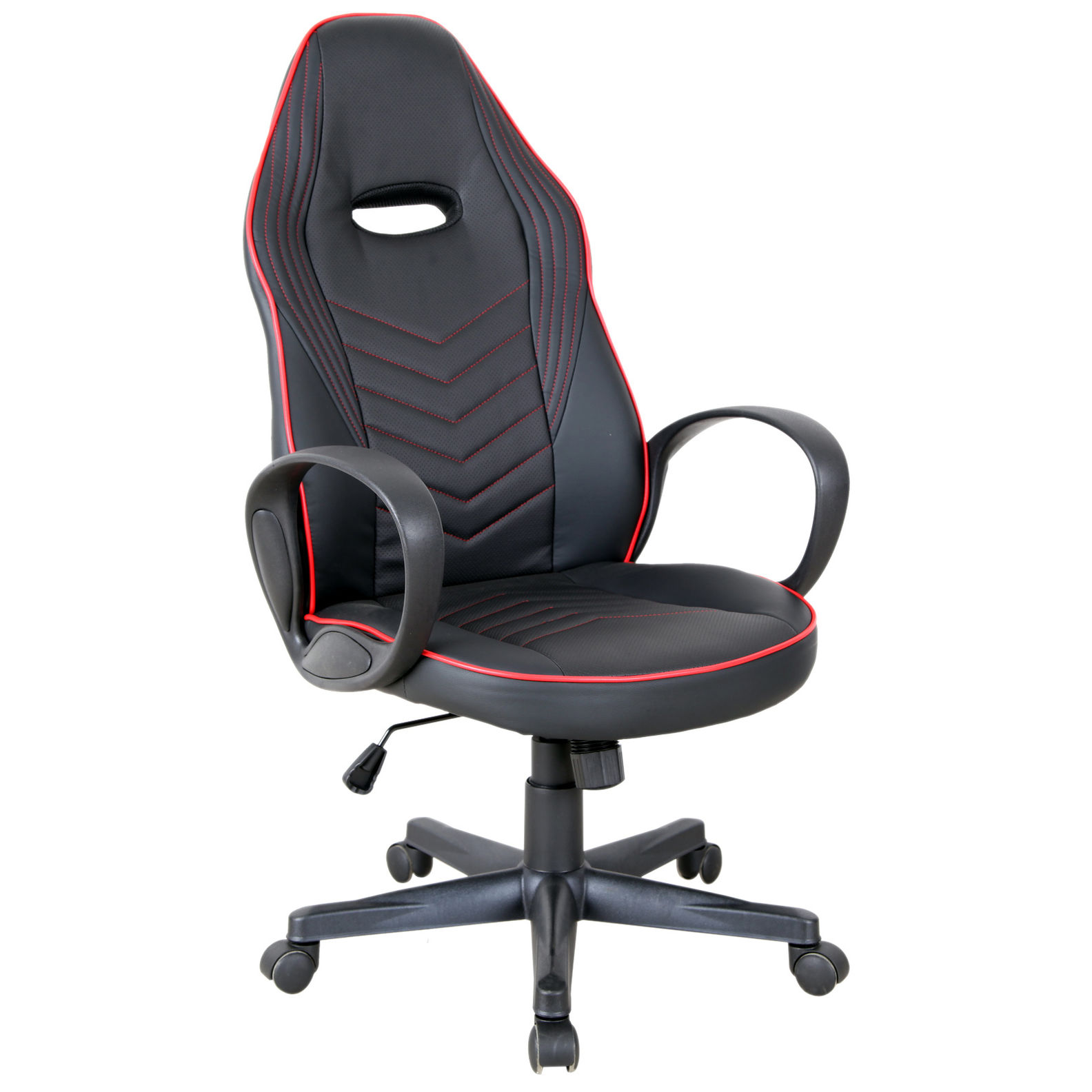 Gaming Stuhl mit Wippfunktion Farbe: schwarz, rot