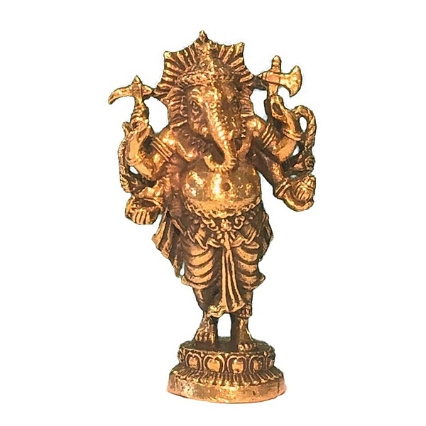 Ganesha stehend Messing