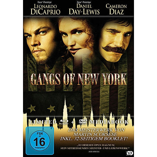 Gangs of New York Mediabook, Leonardo De Caprio, Cameron Diaz, Daniel Day-Lewis