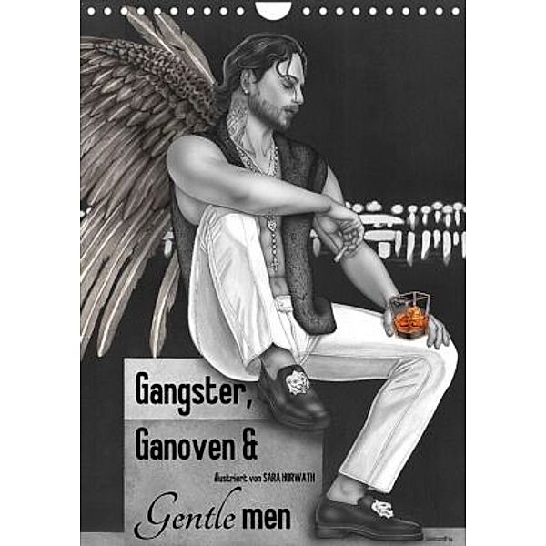 GANGSTER, GANOVEN & Gentlemen. Man-up Illustrationen, Zeichnungen, Grafiken und Malerei mit Mannsbildern der Marke Burl, Sara Horwath, Burlesque up your wall