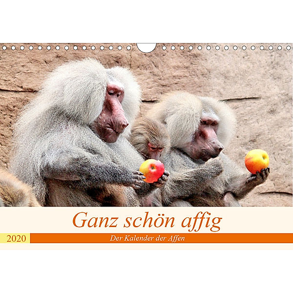Ganz schön affig - Der Kalender der Affen (Wandkalender 2020 DIN A4 quer), Arno Klatt