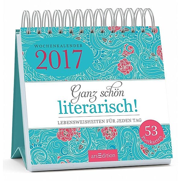 Ganz schön literarisch!, Postkartenkalender 2017