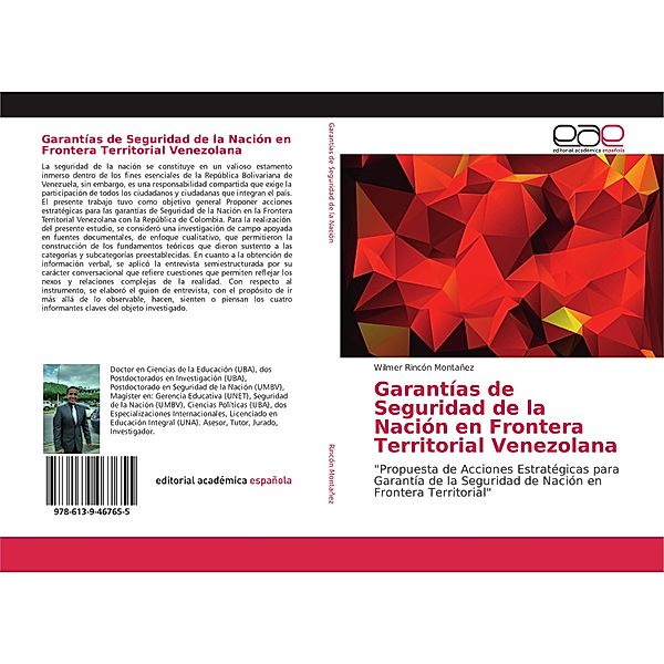 Garantías de Seguridad de la Nación en Frontera Territorial Venezolana, Wilmer Rincón Montañez