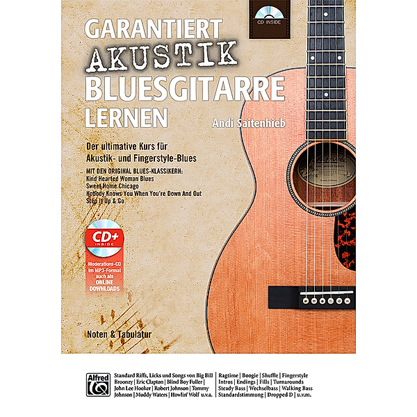 Garantiert Akustik Bluesgitarre lernen, m. 1 CD-ROM, Andi Saitenhieb