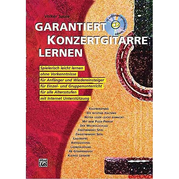 Garantiert Konzertgitarre lernen / Band 1 / Garantiert Konzertgitarre lernen, m. Audio-CD.Bd.1, Volker Saure