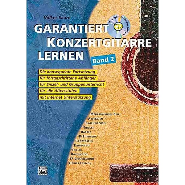 Garantiert Konzertgitarre lernen, m. Audio-CD, Volker Saure