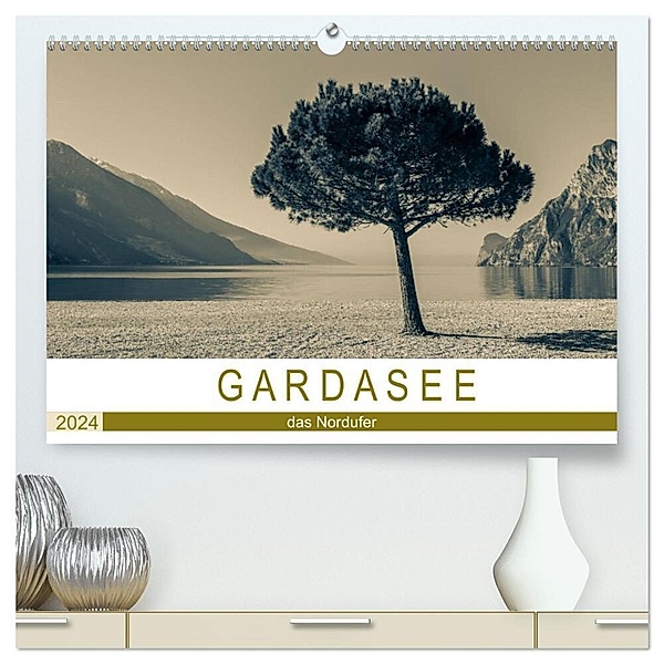 GARDASEE - das Nordufer (hochwertiger Premium Wandkalender 2024 DIN A2 quer), Kunstdruck in Hochglanz, Sebastian Rost