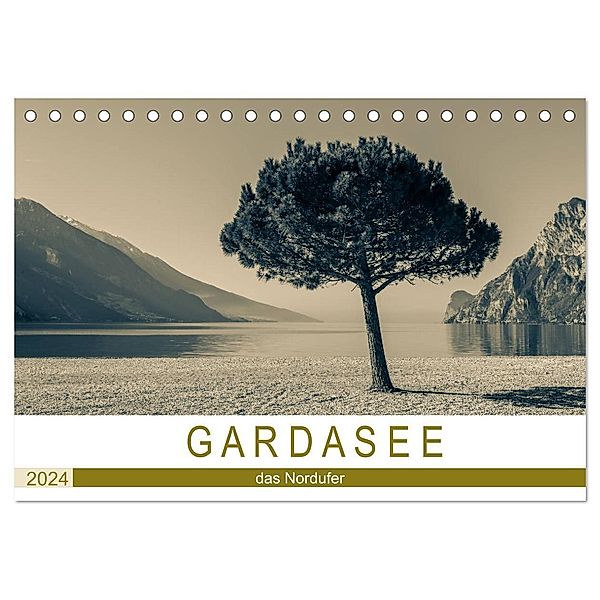 GARDASEE - das Nordufer (Tischkalender 2024 DIN A5 quer), CALVENDO Monatskalender, Sebastian Rost