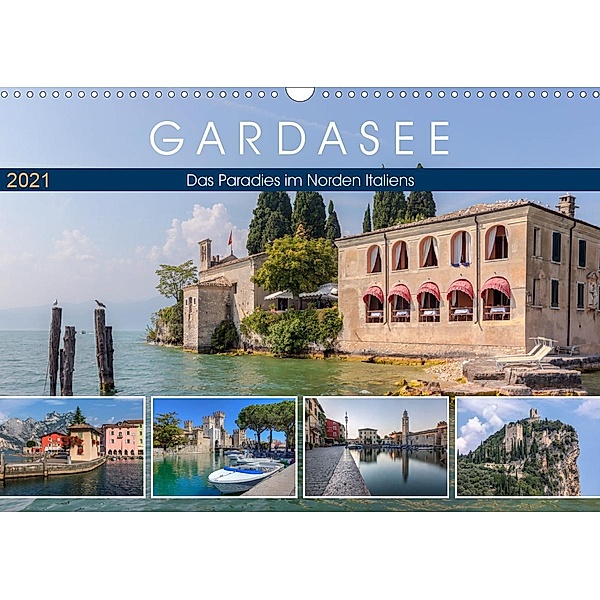 Gardasee, das Paradies im Norden Italiens (Wandkalender 2021 DIN A3 quer), Joana Kruse