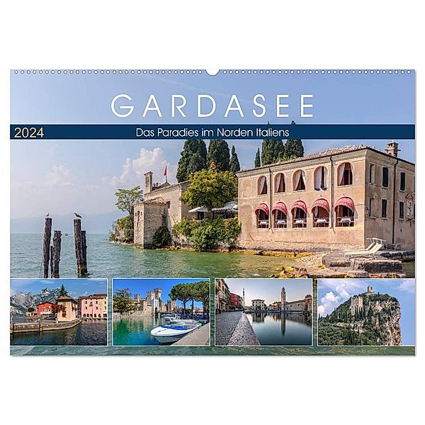 Gardasee, das Paradies im Norden Italiens (Wandkalender 2024 DIN A2 quer), CALVENDO Monatskalender, Joana Kruse