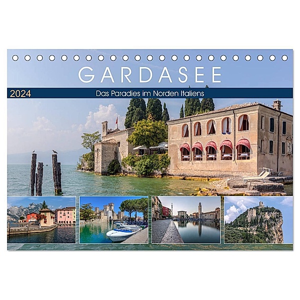 Gardasee, das Paradies im Norden Italiens (Tischkalender 2024 DIN A5 quer), CALVENDO Monatskalender, Joana Kruse