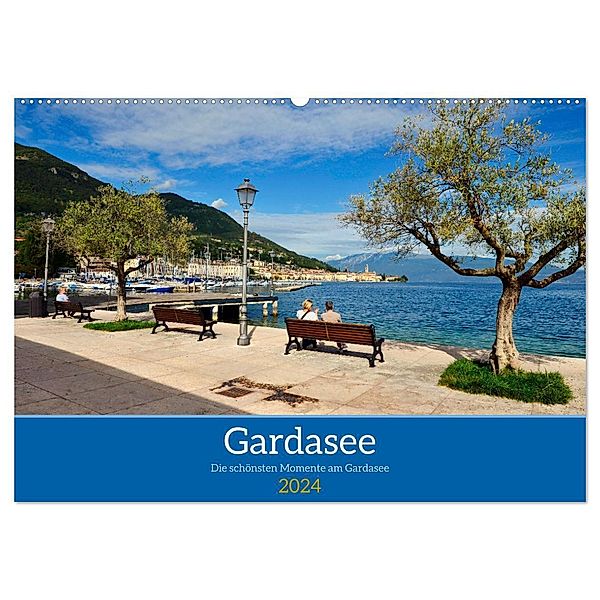 Gardasee - Die schönsten Momente am Gardasee (Wandkalender 2024 DIN A2 quer), CALVENDO Monatskalender, Reinhard Balzerek