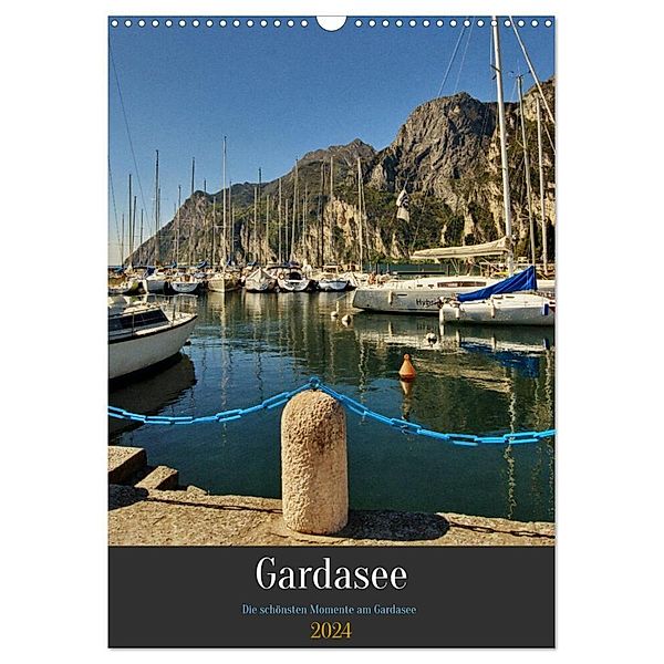 Gardasee - Die schönsten Momente am Gardasee (Wandkalender 2024 DIN A3 hoch), CALVENDO Monatskalender, Reinhard Balzerek