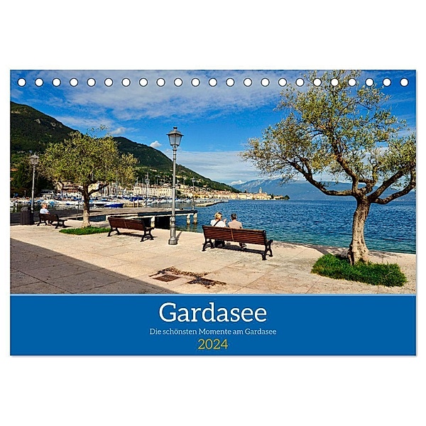 Gardasee - Die schönsten Momente am Gardasee (Tischkalender 2024 DIN A5 quer), CALVENDO Monatskalender, Reinhard Balzerek