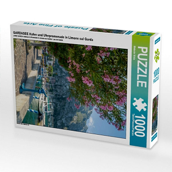 GARDASEE Hafen und Uferpromenade in Limone sul Garda (Puzzle), Melanie Viola