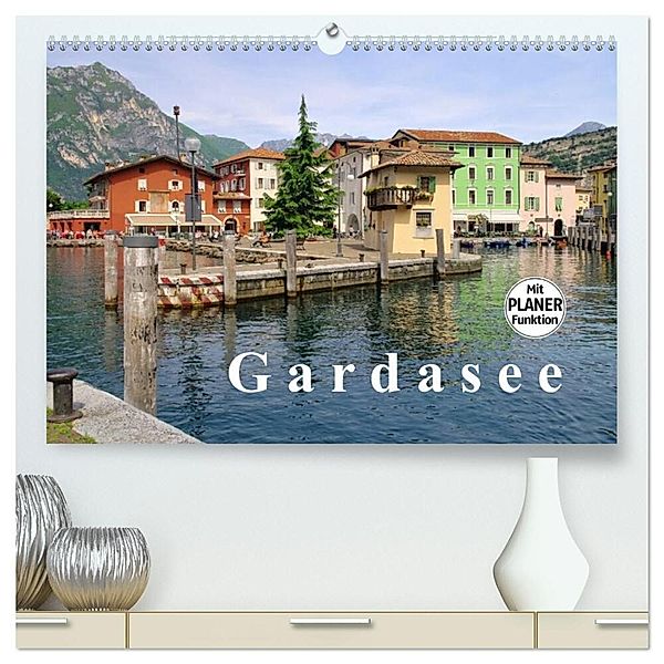 Gardasee (hochwertiger Premium Wandkalender 2024 DIN A2 quer), Kunstdruck in Hochglanz, LianeM