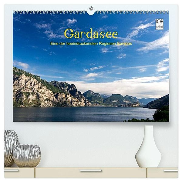 Gardasee (hochwertiger Premium Wandkalender 2025 DIN A2 quer), Kunstdruck in Hochglanz, Calvendo, Thomas Kuehn