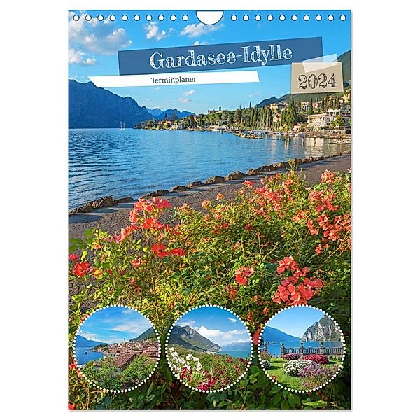 Gardasee-Idylle 2024 (Wandkalender 2024 DIN A4 hoch), CALVENDO Monatskalender, SusaZoom