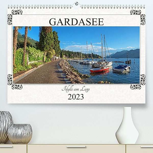 Gardasee - Idylle am Lago 2023 (Premium, hochwertiger DIN A2 Wandkalender 2023, Kunstdruck in Hochglanz), SusaZoom