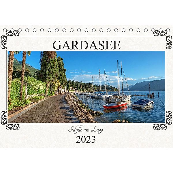 Gardasee - Idylle am Lago 2023 (Tischkalender 2023 DIN A5 quer), SusaZoom