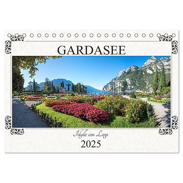 Gardasee - Idylle am Lago 2025 (Tischkalender 2025 DIN A5 quer), CALVENDO Monatskalender, Calvendo, SusaZoom