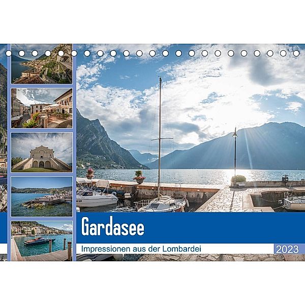 Gardasee - Impressionen aus der Lombardei (Tischkalender 2023 DIN A5 quer), Stefan Mosert