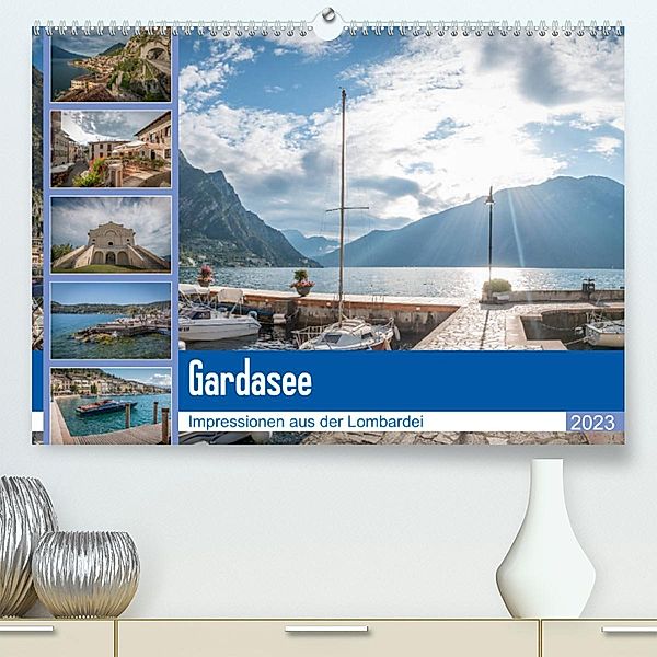 Gardasee - Impressionen aus der Lombardei (Premium, hochwertiger DIN A2 Wandkalender 2023, Kunstdruck in Hochglanz), Stefan Mosert