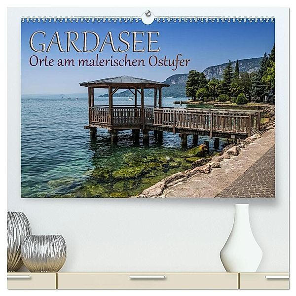 GARDASEE Orte am malerischen Ostufer (hochwertiger Premium Wandkalender 2025 DIN A2 quer), Kunstdruck in Hochglanz, Calvendo, Melanie Viola