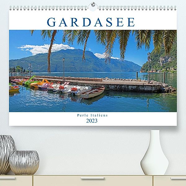 Gardasee - Perle Italiens 2023 (Premium, hochwertiger DIN A2 Wandkalender 2023, Kunstdruck in Hochglanz), SusaZoom