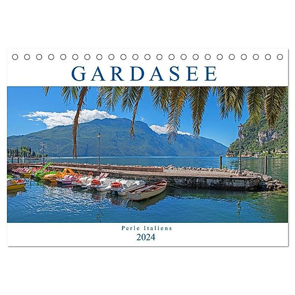 Gardasee - Perle Italiens 2024 (Tischkalender 2024 DIN A5 quer), CALVENDO Monatskalender, SusaZoom