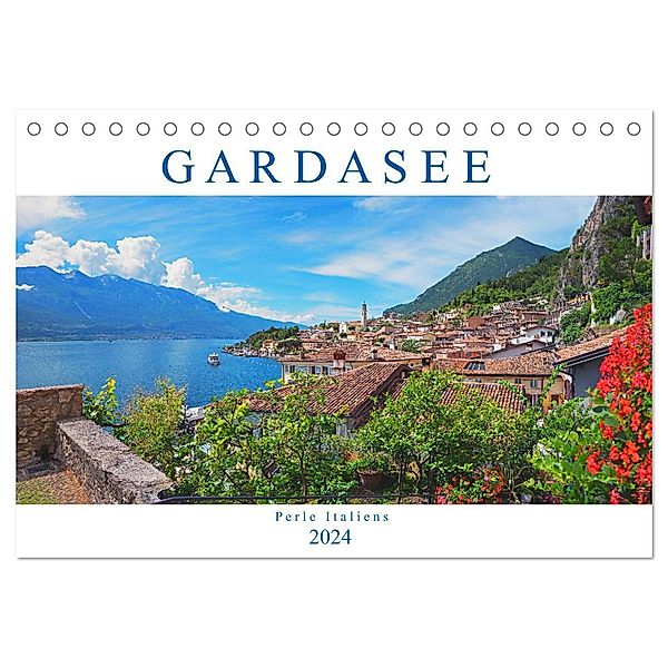 Gardasee - Perle Italiens 2024 (Tischkalender 2024 DIN A5 quer), CALVENDO Monatskalender, SusaZoom