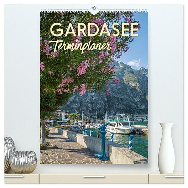 GARDASEE Terminplaner (hochwertiger Premium Wandkalender 2024 DIN A2 hoch), Kunstdruck in Hochglanz, Melanie Viola