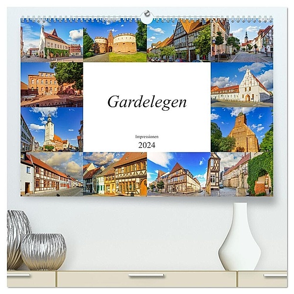 Gardelegen Impressionen (hochwertiger Premium Wandkalender 2024 DIN A2 quer), Kunstdruck in Hochglanz, Dirk Meutzner