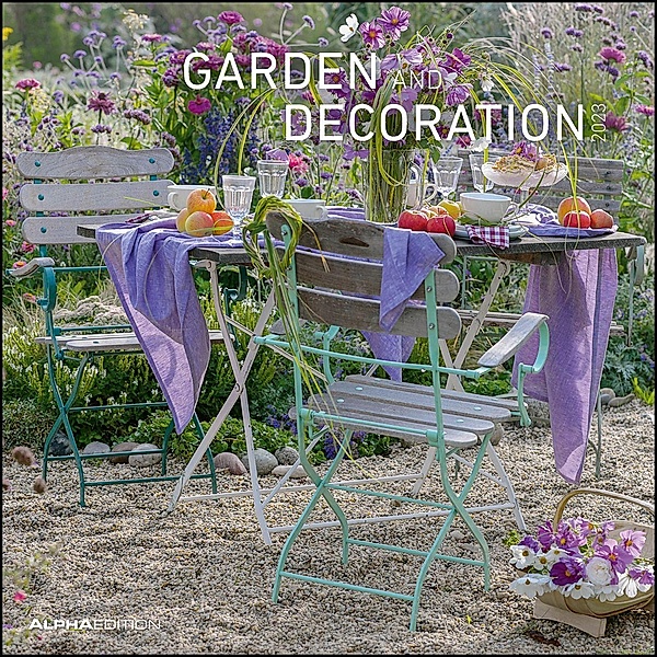 Garden & Decoration 2023 - Broschürenkalender 30x30 cm (30x60 geöffnet) - Kalender mit Platz für Notizen - Garten - Bild