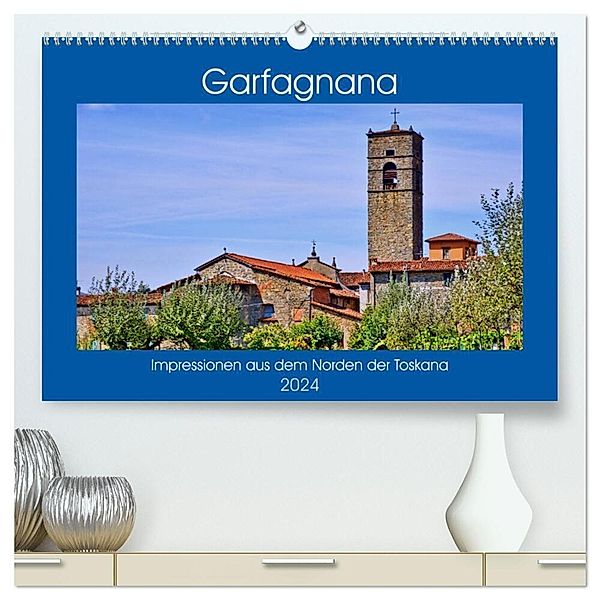 Garfagnana, Impressionen aus dem Norden der Toskana (hochwertiger Premium Wandkalender 2024 DIN A2 quer), Kunstdruck in Hochglanz, Günther Geiger