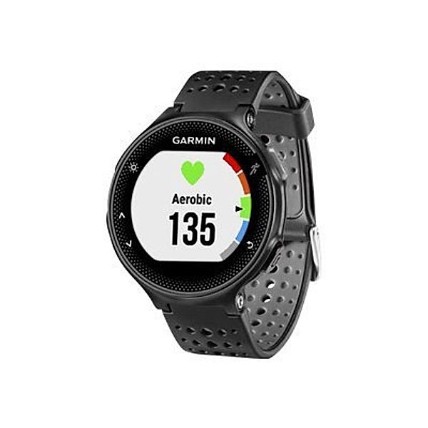 GARMIN Forerunner WHR 235 Schwarz und grau GPS-Smartwatch mit Herzfrequenzmessung am Handgelenk
