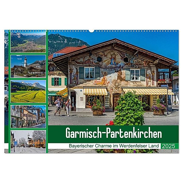 Garmisch-Partenkirchen - Bayerischer Charme im Werdenfelser Land (Wandkalender 2025 DIN A2 quer), CALVENDO Monatskalender, Calvendo, Dieter Wilczek
